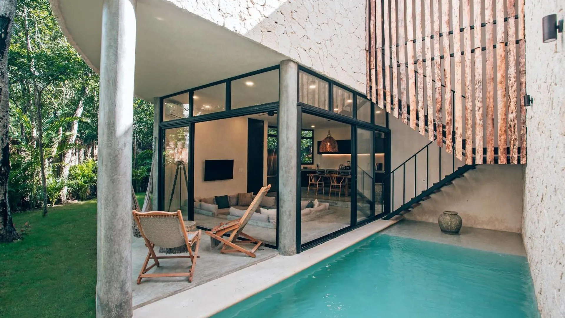 Luxury Jungle Villa-Pvt Pool -100Mbs- Concierge 8A Tulum Mexico
